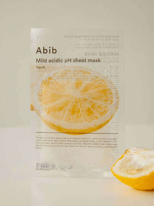 Abib Mild Acidic pH Sheet Mask Yuja Fit 30ml Korean Skincare Canada