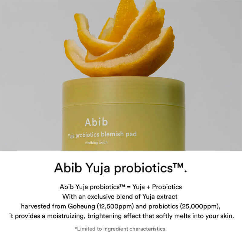 Abib Yuja Probiotics Blemish Pad Vitalizing Touch 140ml / 60pads