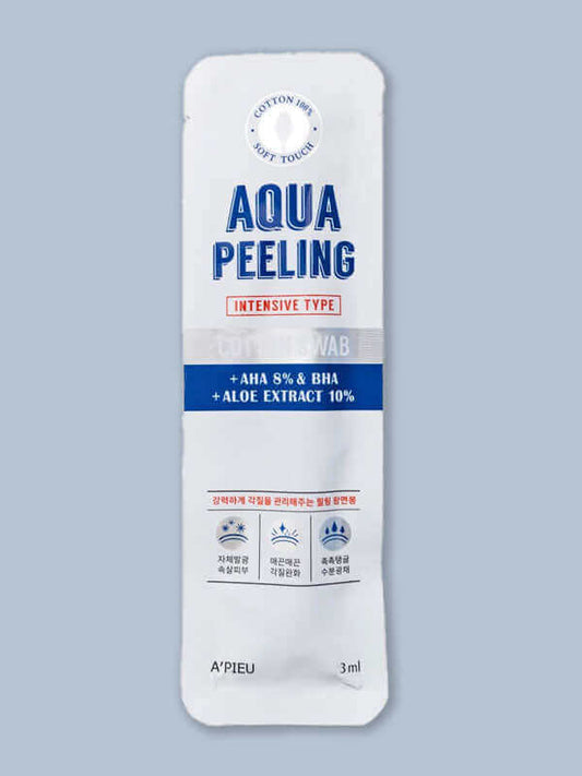 APIEU Aqua Peeling Cotton Swab 3ml - Mild Korean Skincare Canada