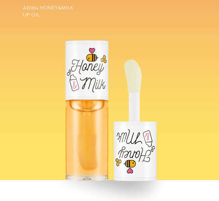 APIEU Honey & Milk Lip Oil 5g Korean Skincare Canada