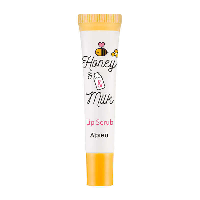 APIEU Honey & Milk Lip Scrub 8ml Korean Skincare