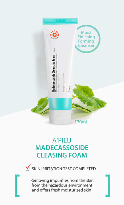 APIEU Madecassoside Cleansing Foam 130ml Korean Skincare