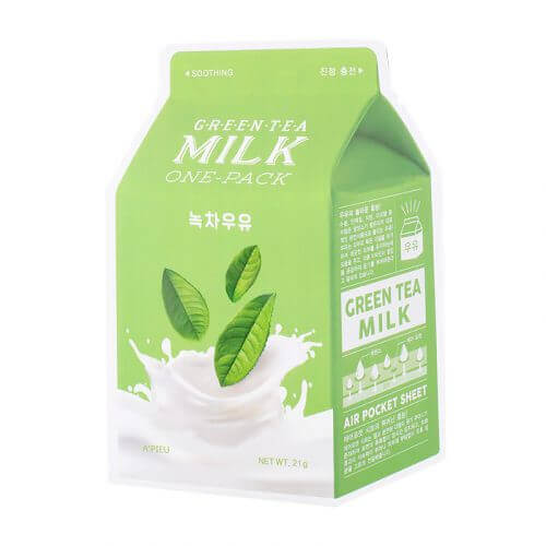 APIEU Milk One Pack Green Tea 21g Korean Skincare Canada