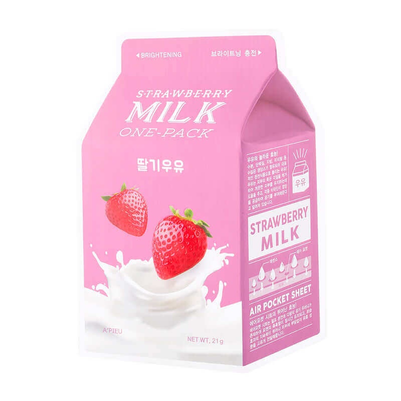 APIEU Milk One Pack Strawberry 21g Korean Skincare Canada