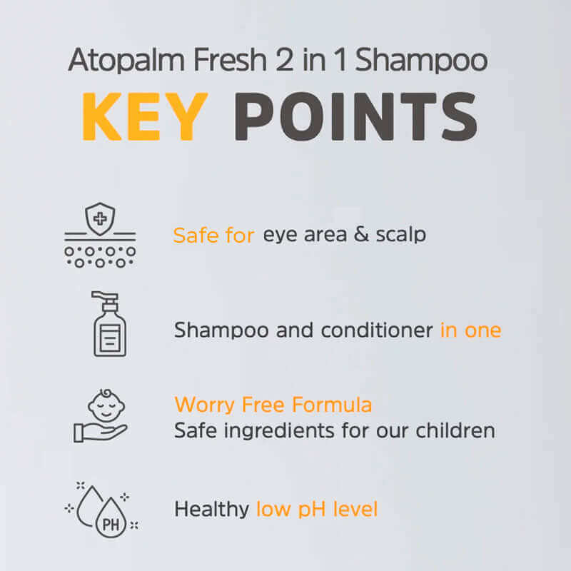 Atopalm Fresh 2 in 1 Shampoo for Kids 460ml