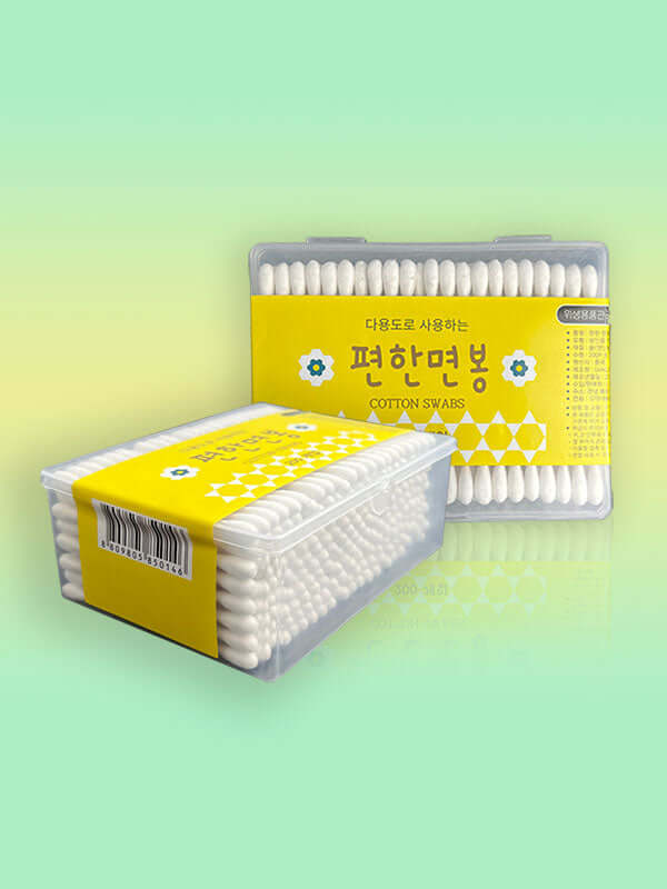 B.Adeline Wooden Cotton Swab 200pcs Korean Skincare