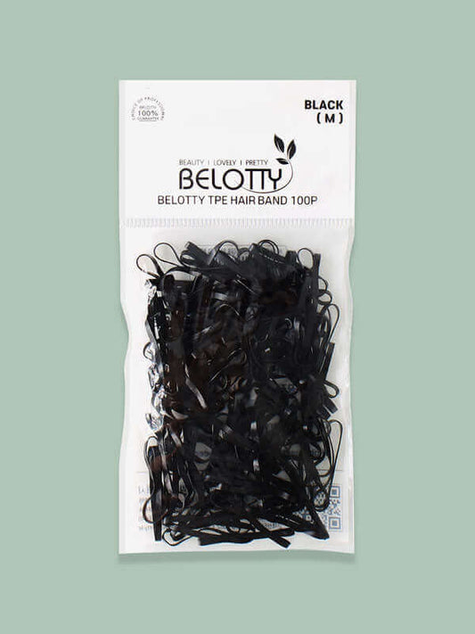 Belotty Elastic Hair Tie Black Korean Skincare Canada