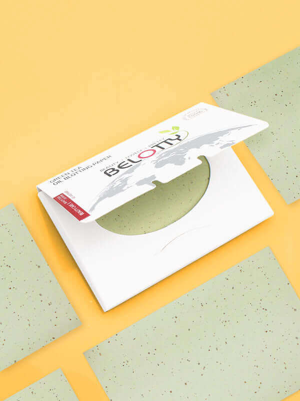 Belotty Oil Blotting Papers with Green Tea 100pcs