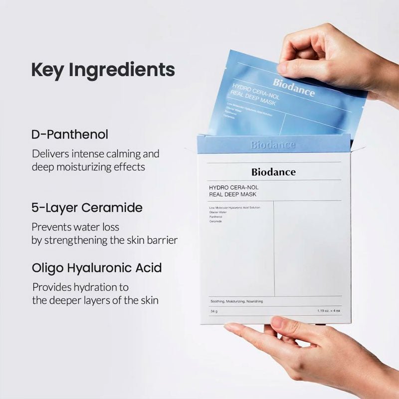 Biodance Hydro Cera - nol Real Deep Mask Korean Skincare