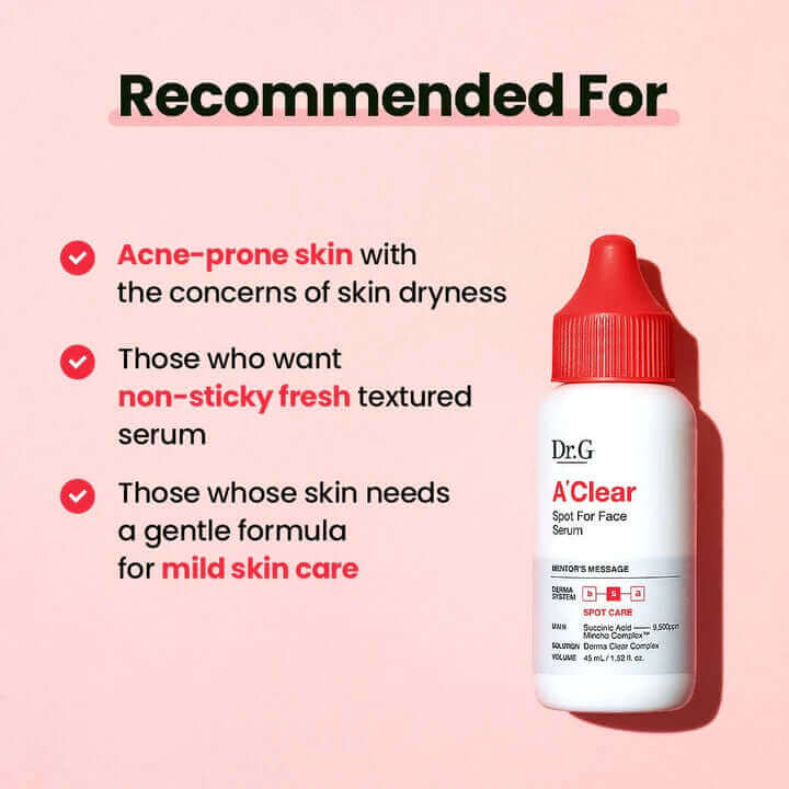 Dr.G A'Clear Spot For Face Serum 45ml Korean Skincare Canada