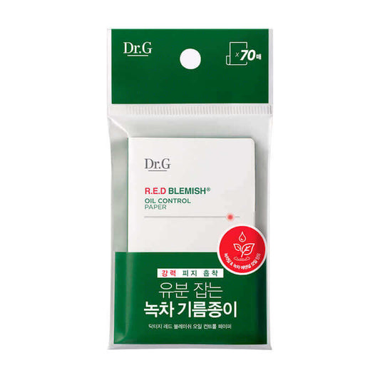 Dr.G R.E.D Blemish Oil Control Paper 70pcs Korean Skincare Canada