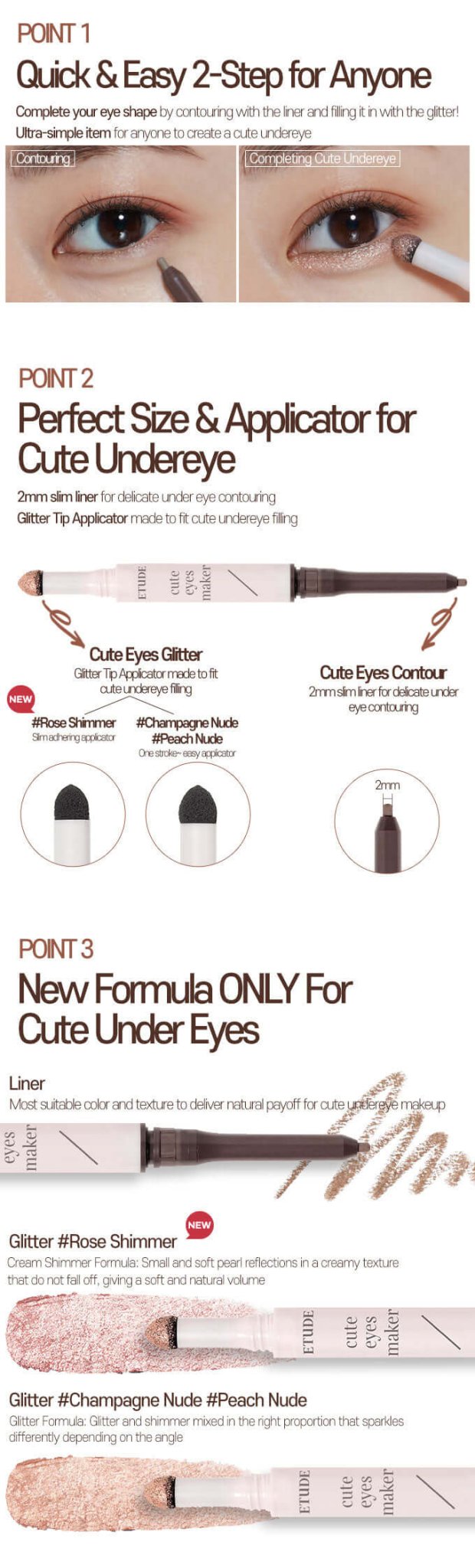 Etude House Cute Eyes Maker 0.6g Buy Korean Skincare in Canada