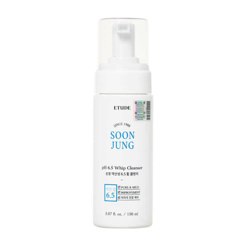 Etude House Soonjung pH 6.5 Whip Cleanser 150ml Korean Skincare