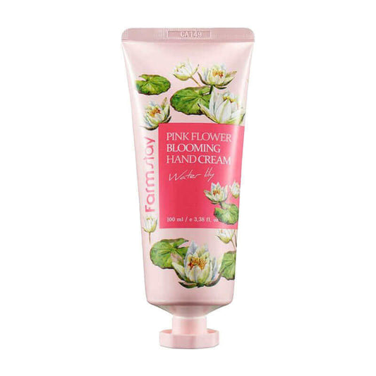 Farm Stay Pink Flower Blooming Hand Cream Water Lily 100ml Korean Skincare Canada