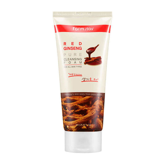 Farm stay Pure Cleansing Foam Red Ginseng 180ml Korean Skincare Canada