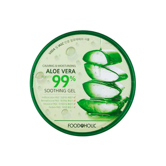 Foodaholic Calming and Moisturizing Aloe Vera Soothing Gel 300ml Korean Skincare Canada