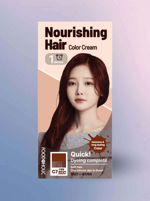 Foodaholic Nourishing Sepia Color Cream 1min C7 Light Bronze Brown