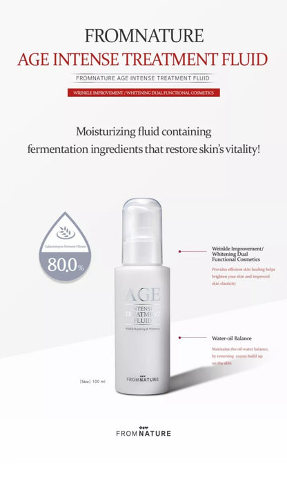 From Nature Age Intense Treatment Fluid 100ml Korean Skincare