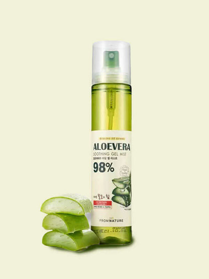 From Nature Aloevera 98% Soothing Gel Mist 120ml Korean Skincare