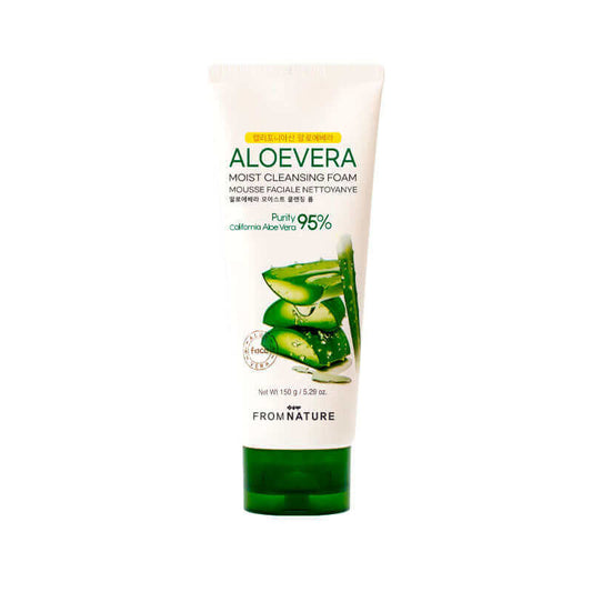 From Nature Aloevera Moist Cleansing Foam 150g