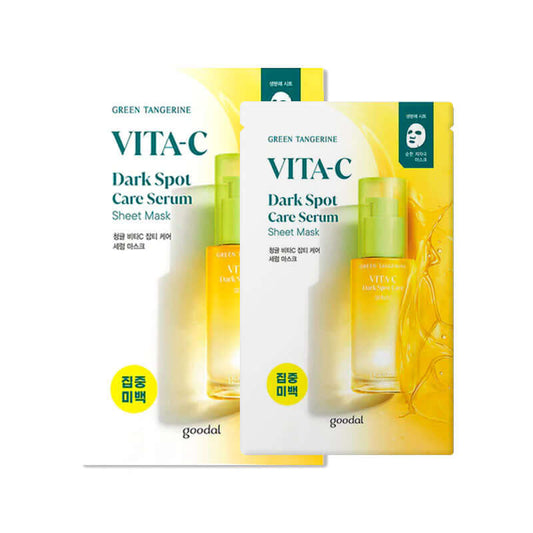 Goodal Green Tangerine Vita C Dark Spot Care Serum Sheet Mask 28g