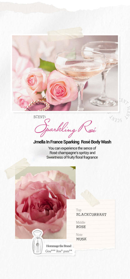 Jmella In France Sparkling Rose Body Wash 500ml Buy Korean Skincare in Canada