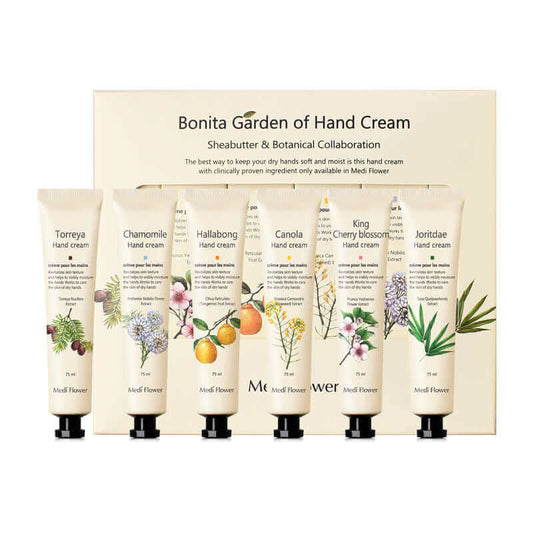 Medi Flower Bonita Garden Hand Cream Set 75g*6