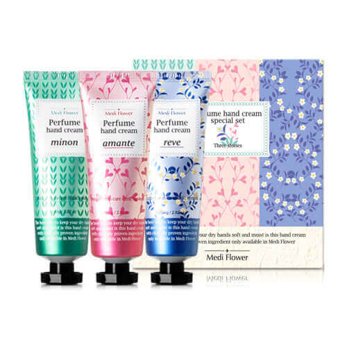 Medi Flower Perfume Three Stories Hand Cream Set 80g*3