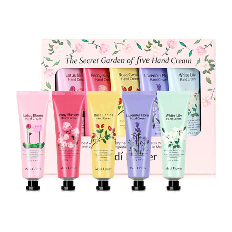 Medi Flower The Secret Garden of Five Hand Cream Set 50g*5