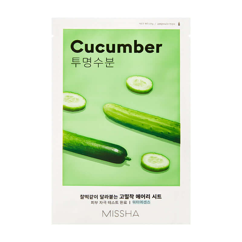 MISSHA Airy Fit Sheet Mask Cucumber Korean Skincare