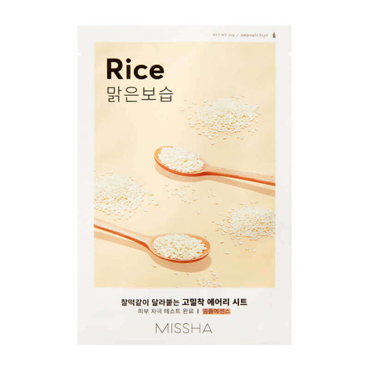 MISSHA Airy Fit Sheet Mask Rice Korean Skincare Canada