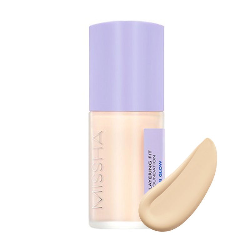 MISSHA Layering Fit Foundation Semi Glow 30ml Korean Skincare