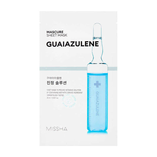 MISSHA Mascure Calming Solution Sheet Mask Guaiazulene 27ml Korean Skincare Canada