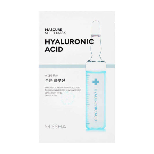 MISSHA Mascure Hydra Solution Sheet Mask Hyaluron Acid 27ml Korean Skincare Canada