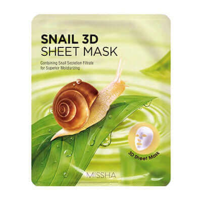 MISSHA Snail 3D Sheet Mask Korean Skincare Canada