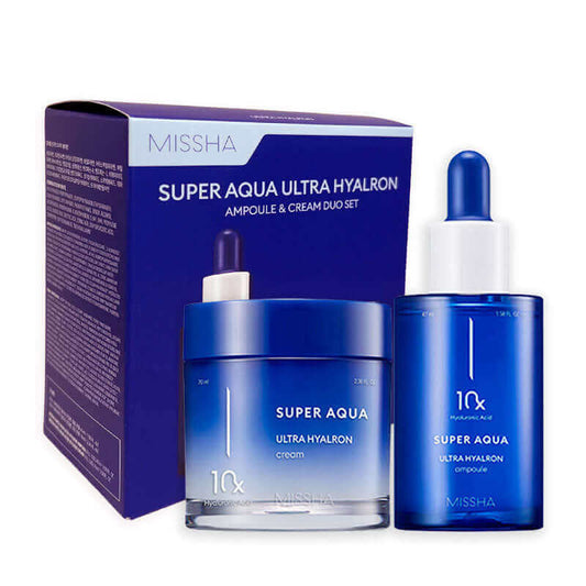 MISSHA Super Aqua Ultra Hyalron Ampoule & Cream Duo Set Korean Skincare Canada