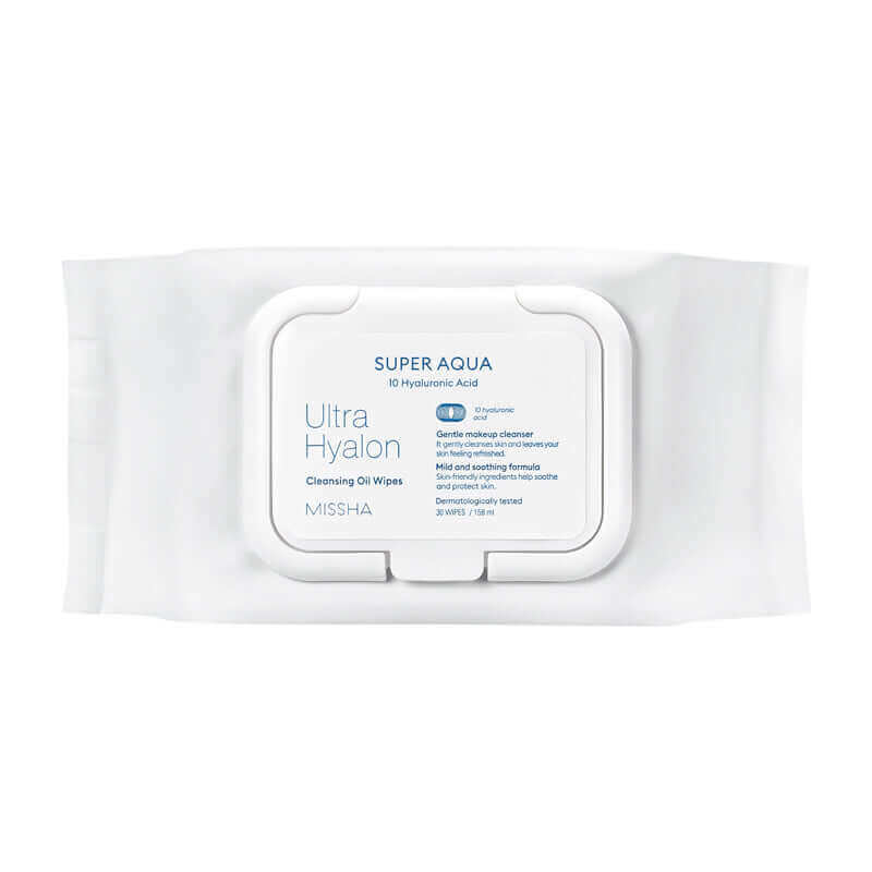 MISSHA Super Aqua Ultra Hyalron Cleansing Oil Wipes 30 sheets Korean Skincare Canada