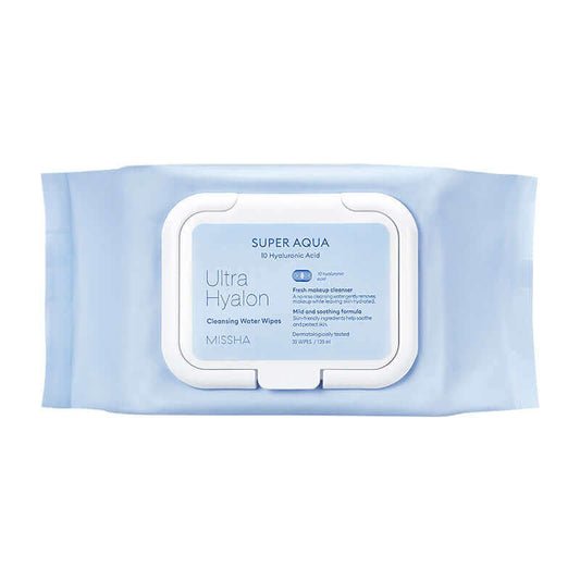 MISSHA Super Aqua Ultra Hyalron Cleansing Water Wipes 30 sheets Buy Korean Skincare in Canada