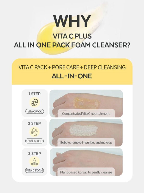 MISSHA Vita C Plus All in One Pack Foam Cleanser 200ml
