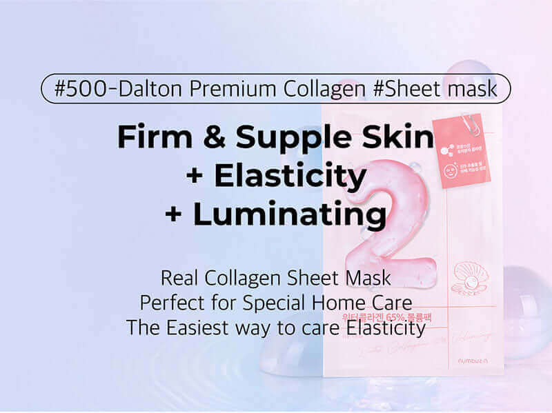 numbuzin No.2 Water Collagen 65% Voluming Sheet Mask Korean Skincare Canada