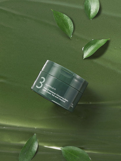 numbuzin No.3 Pore & Makeup Cleansing Balm with Green Tea and Charcoal 85g Korean Skincare