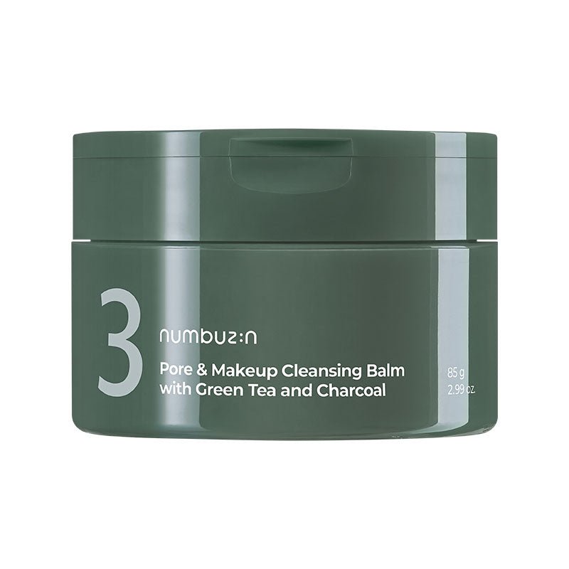 numbuzin No.3 Pore & Makeup Cleansing Balm with Green Tea and Charcoal 85g Korean Skincare