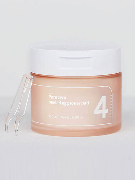 numbuzin No.4 Pore Zero Peeled Egg Toner Pad 190ml / 70pads Korean Skincare Canada