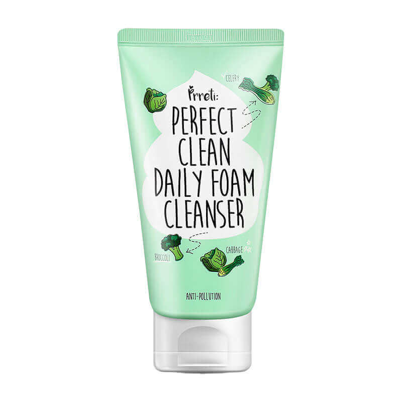 PRRETI Perfect Clean Daily Foam Cleanser 150g Korean Skincare Canada