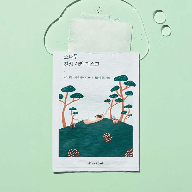 Round Lab Pine Calming Cica Mask 27ml Korean Skincare Canada