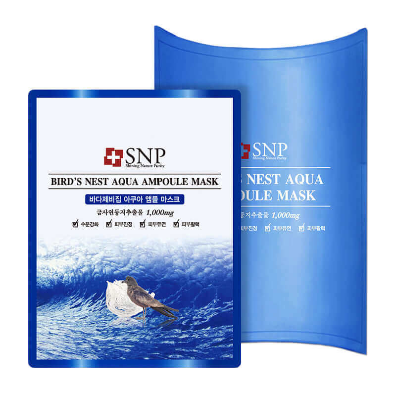 SNP Bird's Nest Aqua Ampoule Mask 25ml Buy Korean Skincare in Canada