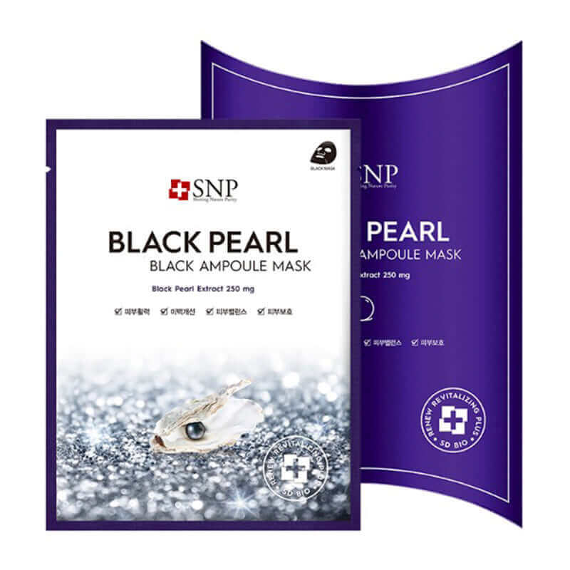 SNP Black Pearl Ampoule Mask 25ml Korean Skincare