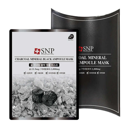 SNP Charcoal Mineral Black Ampoule Mask 25ml Buy Korean Skincare in Canada