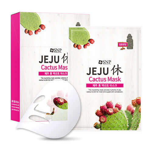 SNP Jeju Rest Cactus Mask 22ml Korean Skincare