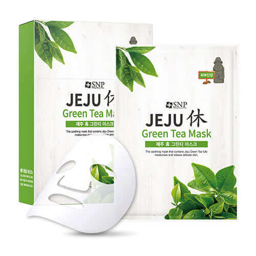 SNP Jeju Rest Green Tea Mask 22ml Buy Korean Skincare in Canada